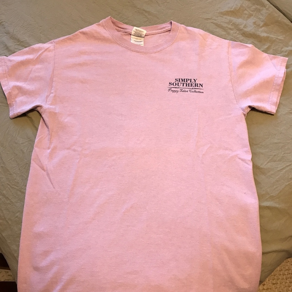 Simply Southern light purple tee